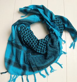 Vierkante sjaal turquoise