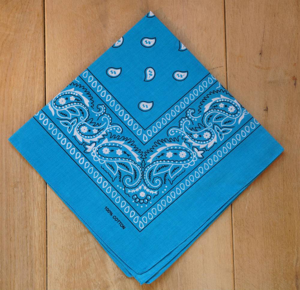 Turquoise bandana