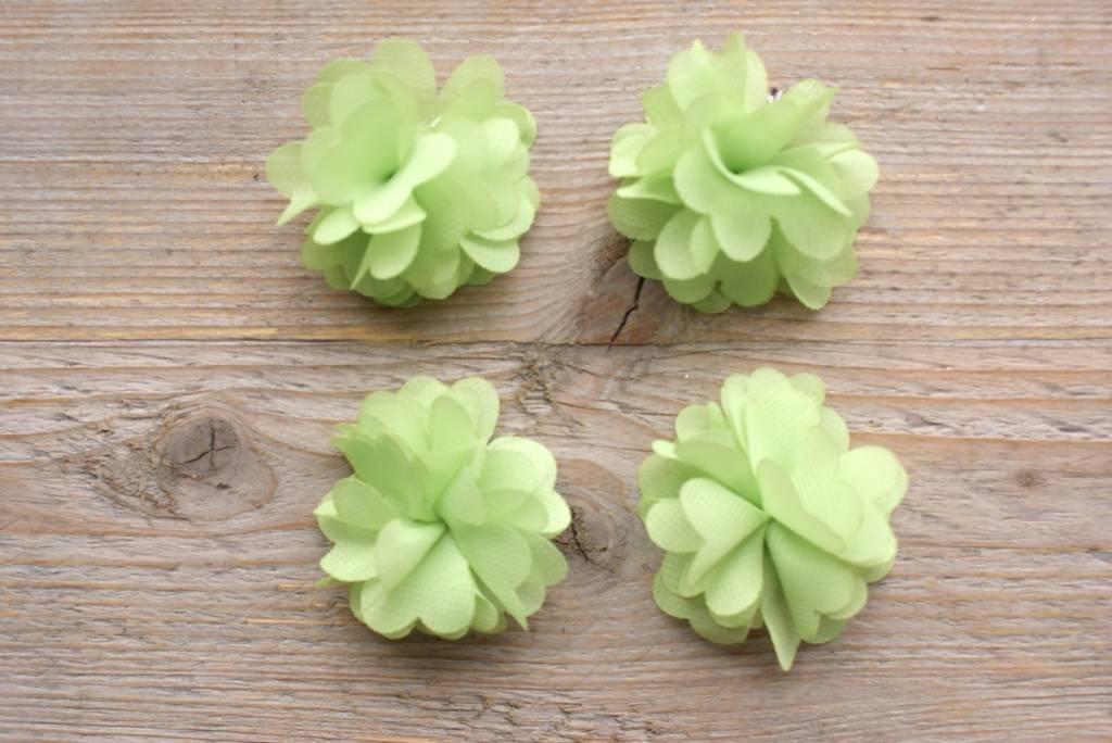 Kleine groene bloemetjes (4 stuks)