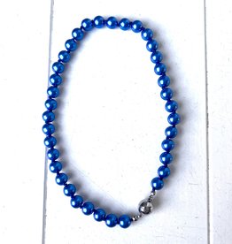 Blauwe parelketting magneet