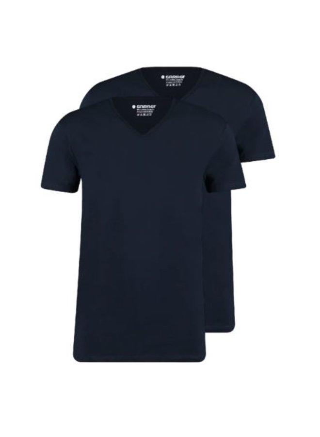 Garage 0222 V neck 2 Pack Bio Cotton