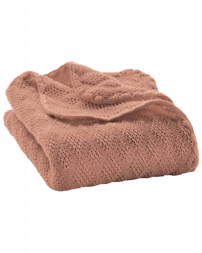 blik Op de een of andere manier methaan Disana - Baby deken van wol oud roze | Ziloen - Ziloen