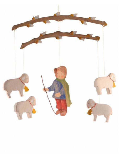 Ostheimer Mobile van herder met schaapjes