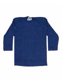 Cosilana Shirt van wol/zijde - blauw