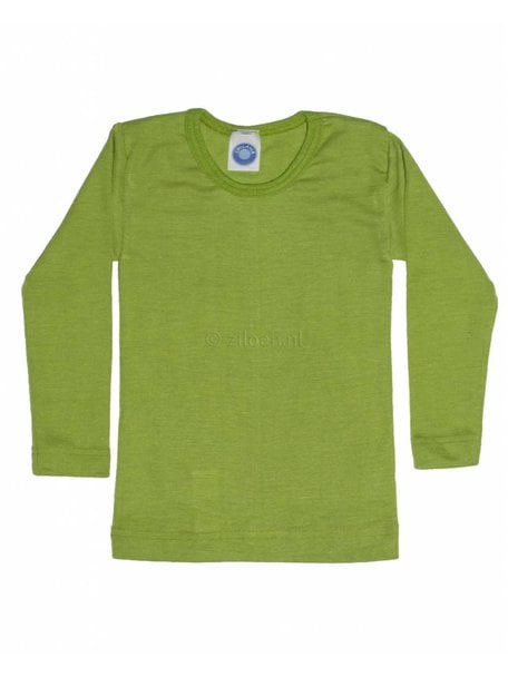 Cosilana Kindershirt van wol/zijde - groen