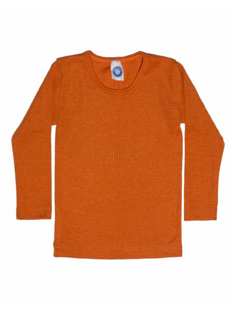 Cosilana Kindershirt van wol/zijde - oranje