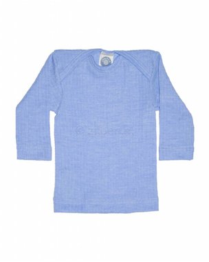 Cosilana Babybody met lange mouwen - pluizige babykleding van knuffelzachte wol-zijdemix, ideaal voor zomer en winter, GOTS-gecertificeerd en 100% regionaal geproduceerd, bruin gestreept, 86-92