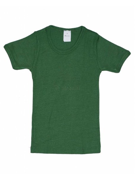 Hocosa Kind short sleeve wol/zijde - groen