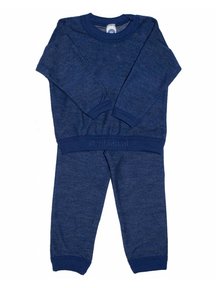 Cosilana Tweedelig kinderpak van wol - blauw