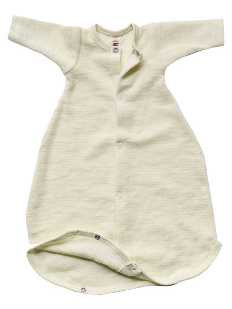 Engel Natur Newborn slaapzak van merino wol-frotté - naturel