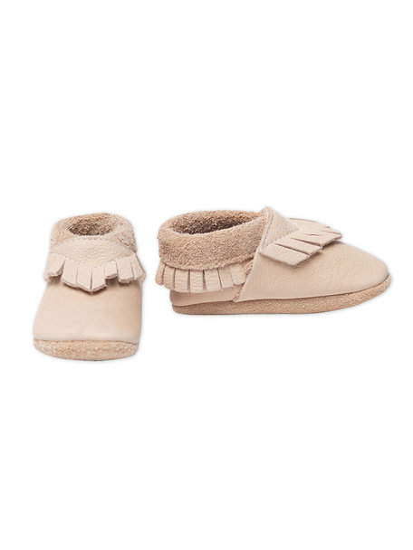 Pantolinos Leren baby mocassins - Bahama sand