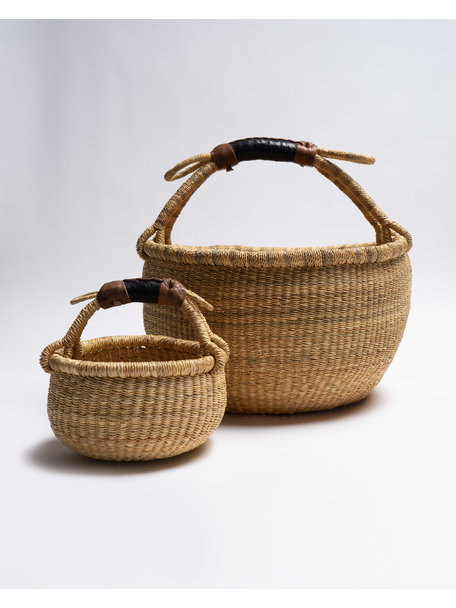 Handmade in Ghana Handgevlochten kindermand - ø 15-20cm