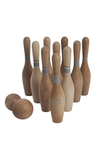 Wooden Story bowling set - naturel