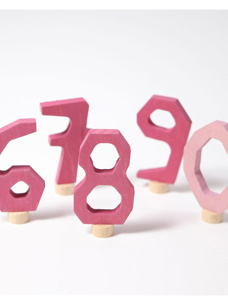 Grimm's Steker - cijfers 6 t/m 9 en 0 roze