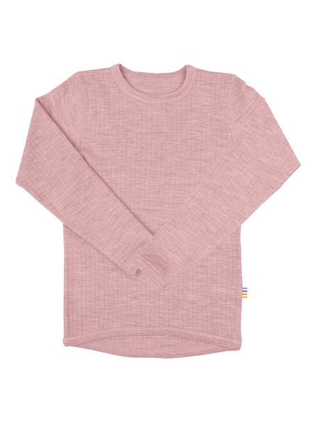 Joha Kinder longsleeve van wol - oud roze