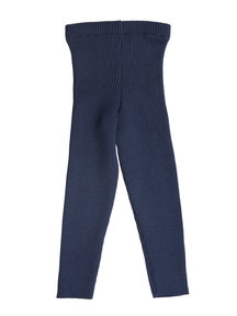 Reiff Rib legging van wol - donkerblauw