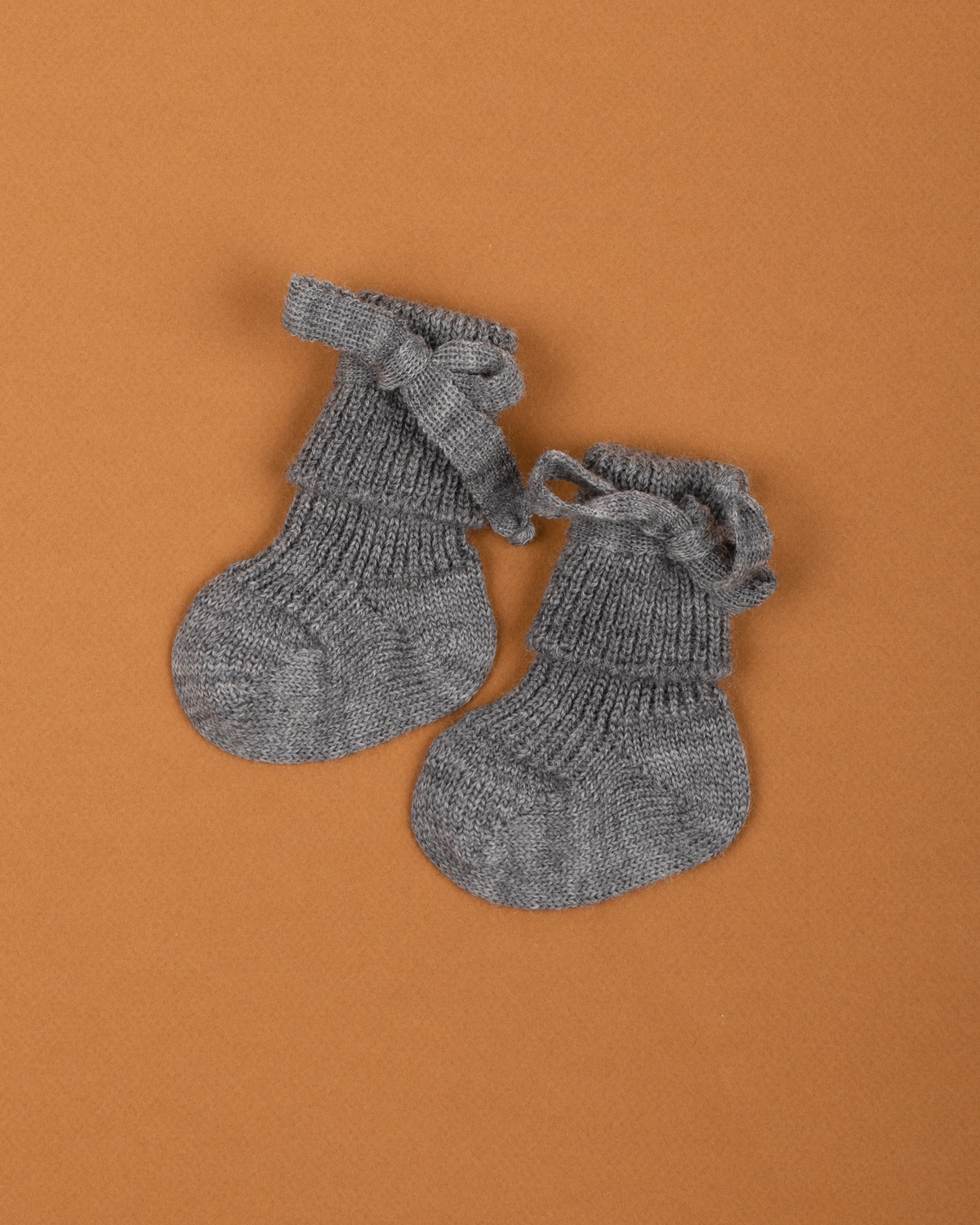 Hirsch Natur wollen sokjes grijs maat 3-6 maanden