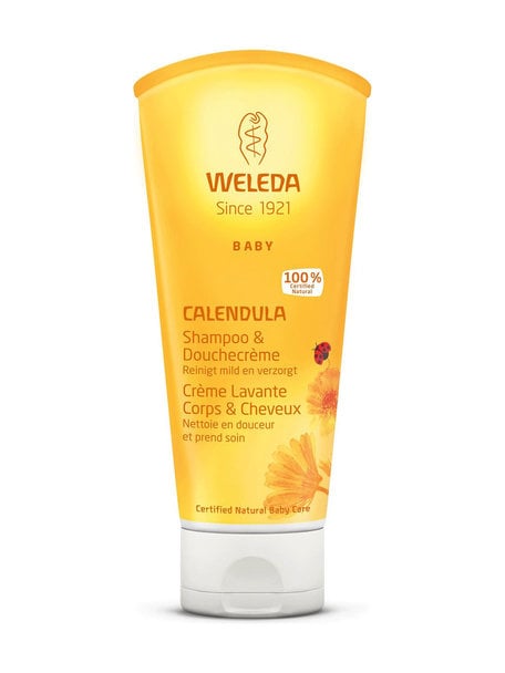 Weleda Calendula baby haar- en bodyshampoo 200ml