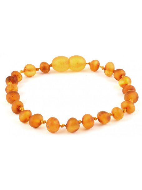 Amber Barnsteen kinder armband 16,5cm - honey raw