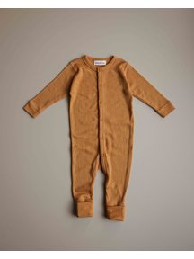 Unaduna Wollen jumpsuit 2 in 1 feet - inca gold