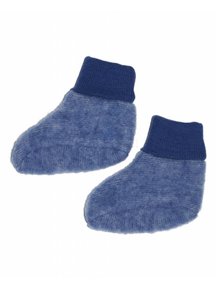 Cosilana Slofjes van wolfleece - donkerblauw