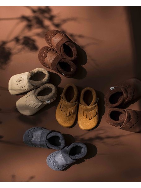 Pantolinos Leren baby mocassins - indian summer