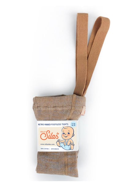 Silly Silas Maillot met bretels zonder voetjes - silverly brown