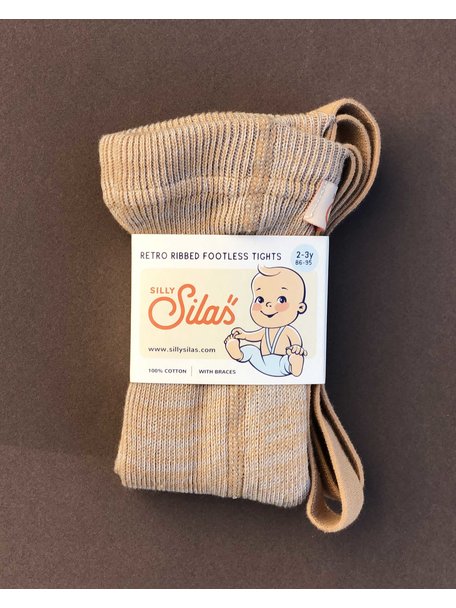 Silly Silas Maillot met bretels zonder voetjes - silverly brown