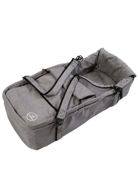 Naturkind Kinderwagen Lux  Evo mottled grey - basis model inclusief reismand