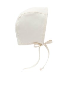 Briar Handmade Linnen bonnet - ivory