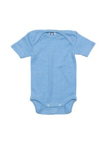 Cosilana Romper met korte mouwen wol/zijde/katoen - blauw