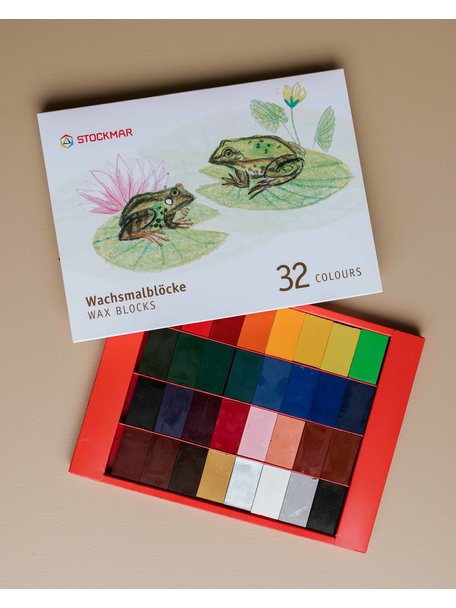 Stockmar Bijenwas krijtblokjes 32 stuks