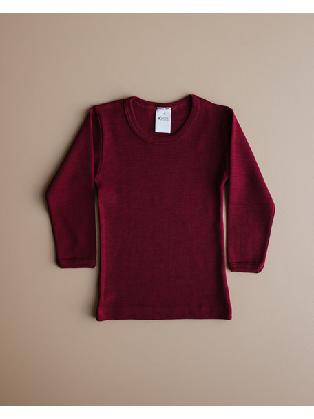 Hocosa Kind longsleeve wol zijde - bordeaux