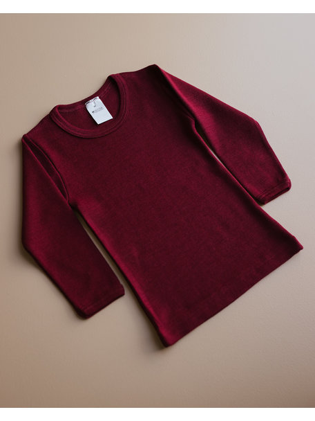 Hocosa Kind longsleeve wol zijde - bordeaux