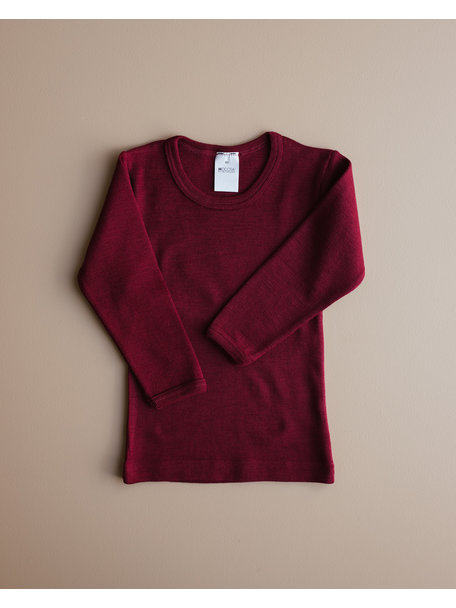 Hocosa Kind longsleeve wol zijde - bordeaux