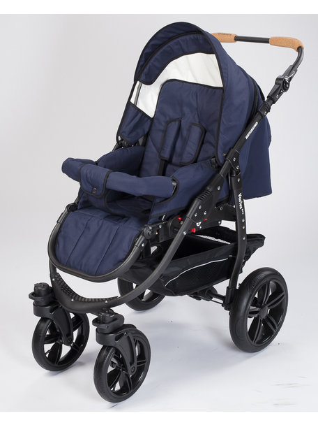 Naturkind Kinderwagen Varius Pro dark blue - basis model inclusief reismand