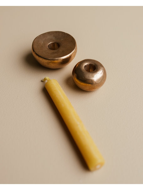 Handmade Kandelaar massief koper - groot