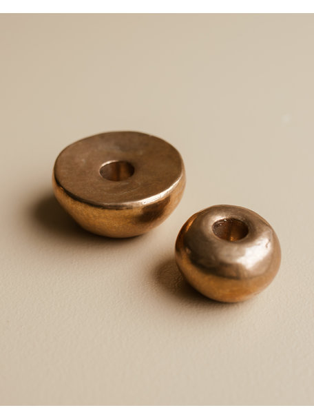 Handmade Kandelaar massief koper - groot