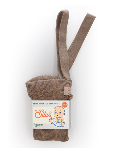 Silly Silas Maillot met bretels zonder voetjes - cacao blend