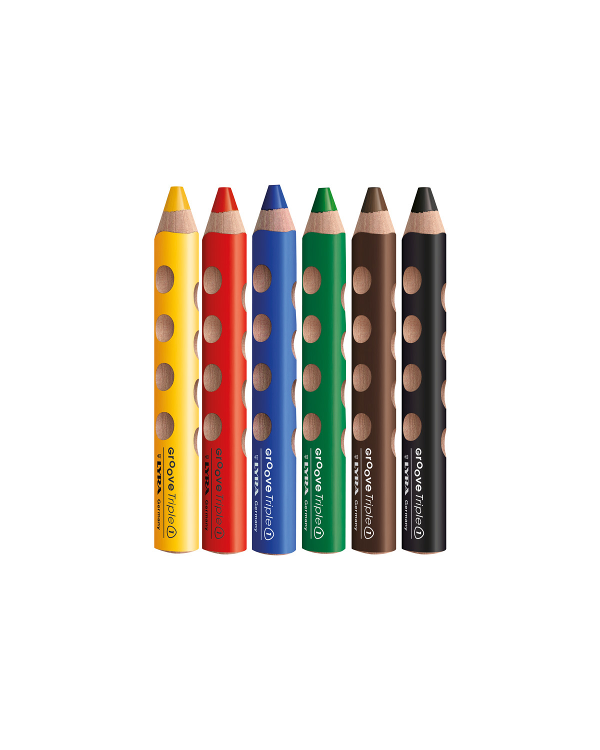 Lyra Triple One L3641121 Etui de 12 crayons Couleurs Assorties