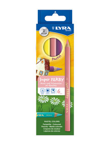 Lyra Potloden super ferby pastel - 6 stuks