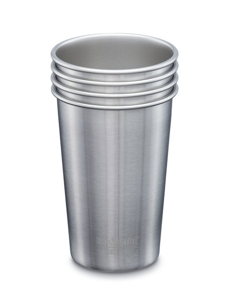 Klean Kanteen Bekers 473 ml - rvs - 4 stuks