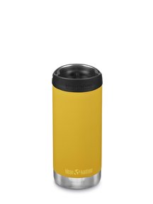 Klean Kanteen TKWide thermosfles met koffiedop 355 ml - geel