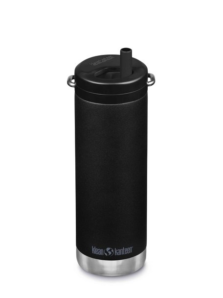 Klean Kanteen TKWide thermosfles met twistdop 473 ml - mat zwart