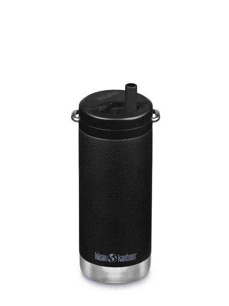 Klean Kanteen TKWide thermosfles met twistdop 355 ml - mat zwart