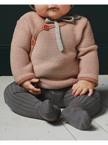 onder procedure Giet Serendipity Wollen baby maillot met ribbel - bruin | Ziloen - Ziloen
