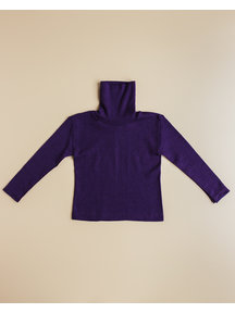 Cosilana Kindershirt met colletje wol/zijde - paars