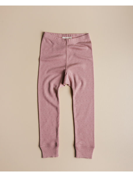 Unaduna Kinderlegging pointelle wol/zijde - cameo rose