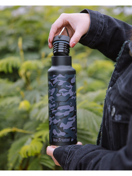 Klean Kanteen Thermosfles Classic 592 ml - zwart camo