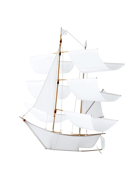 Haptic Lab Zeilschip vlieger - wit